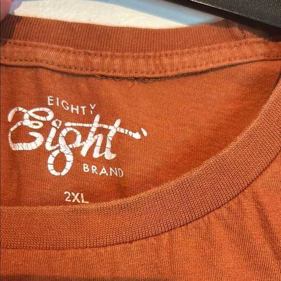 Eighty Eight Brown Short Sleeve Tee Casual Comfort - Picture 7 of 9